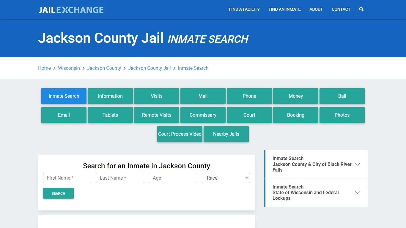 Jackson County Jail, WI Inmate Search: Roster & Mugshots